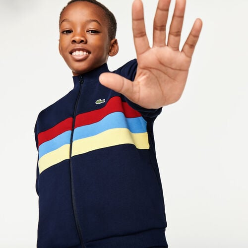 Kids' Colorblock Bands Fleece Zip Sweatshirt