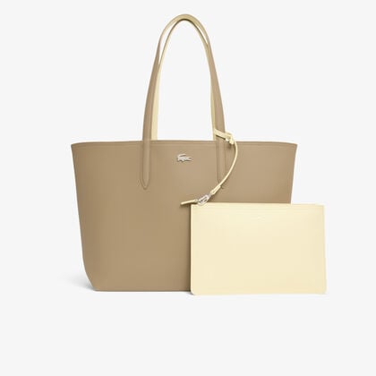 lacoste anna reversible tote with pouch