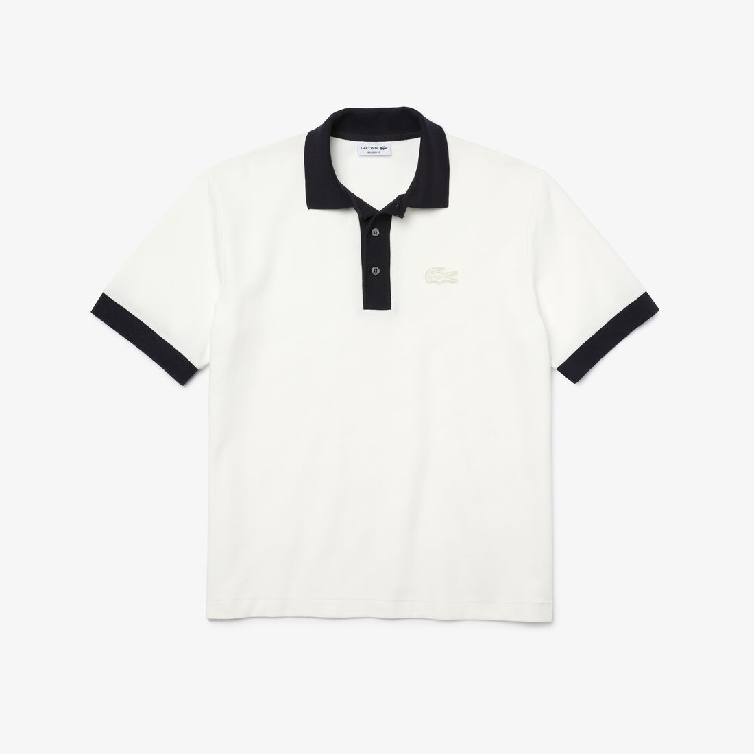 Men’s Lacoste Loose Fit Textured Cotton Piqué Polo Men’s Lacoste Loose Fit Textured Cotton Piqué Polo