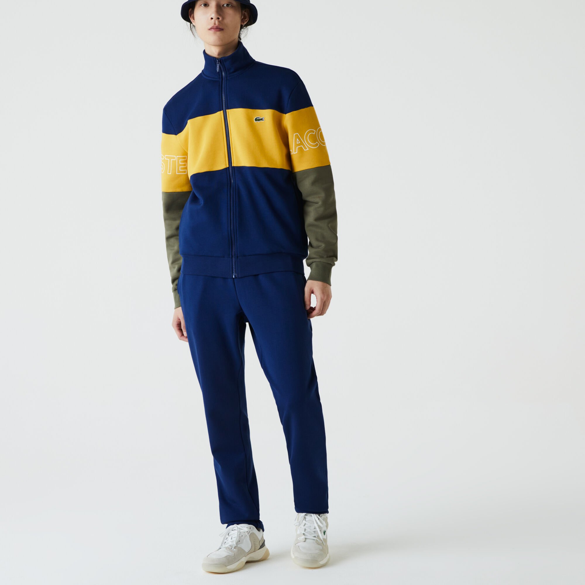Buy Men s Colorblock Fleece Tracksuit Lacoste QA