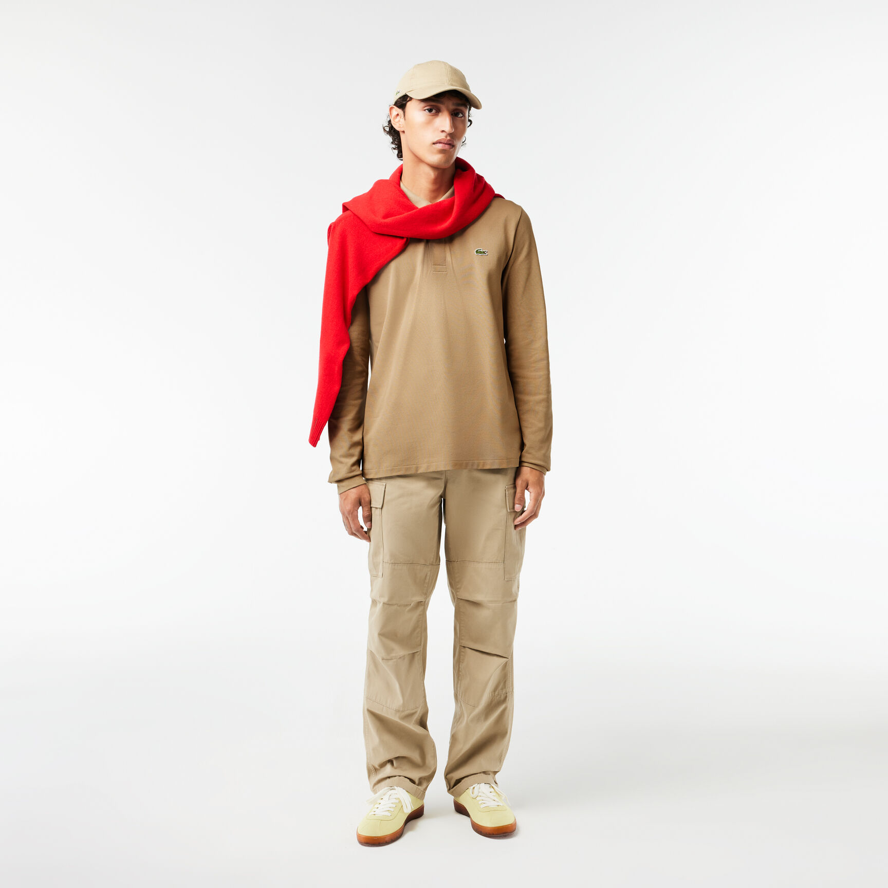 Classic Fit Long Sleeved L.12.12 Polo Shirt