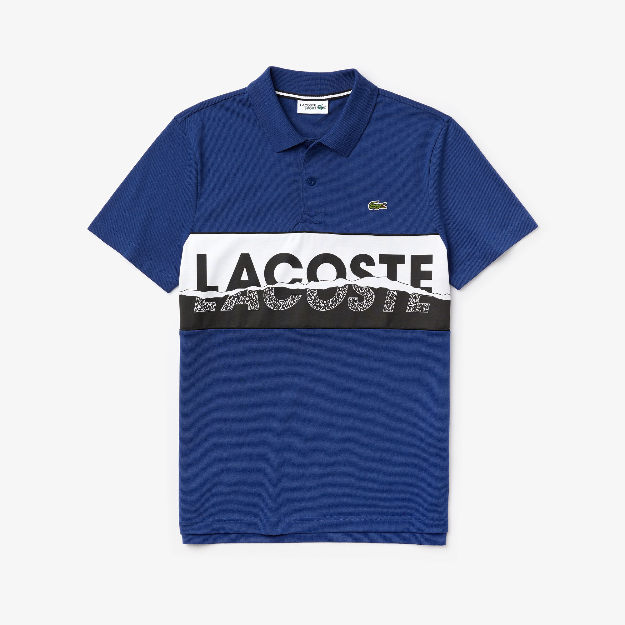 Men's Lacoste SPORT Graphic Print Ultra-Light Cotton Polo Shirt