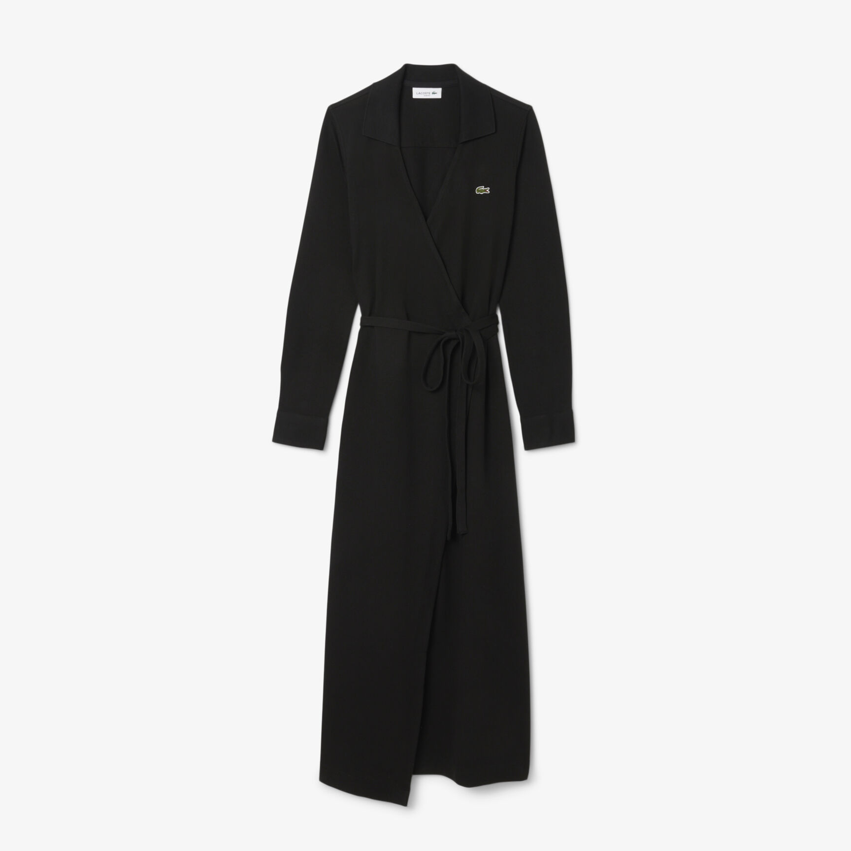 Slim Fit Polo Collar Wrap Dress