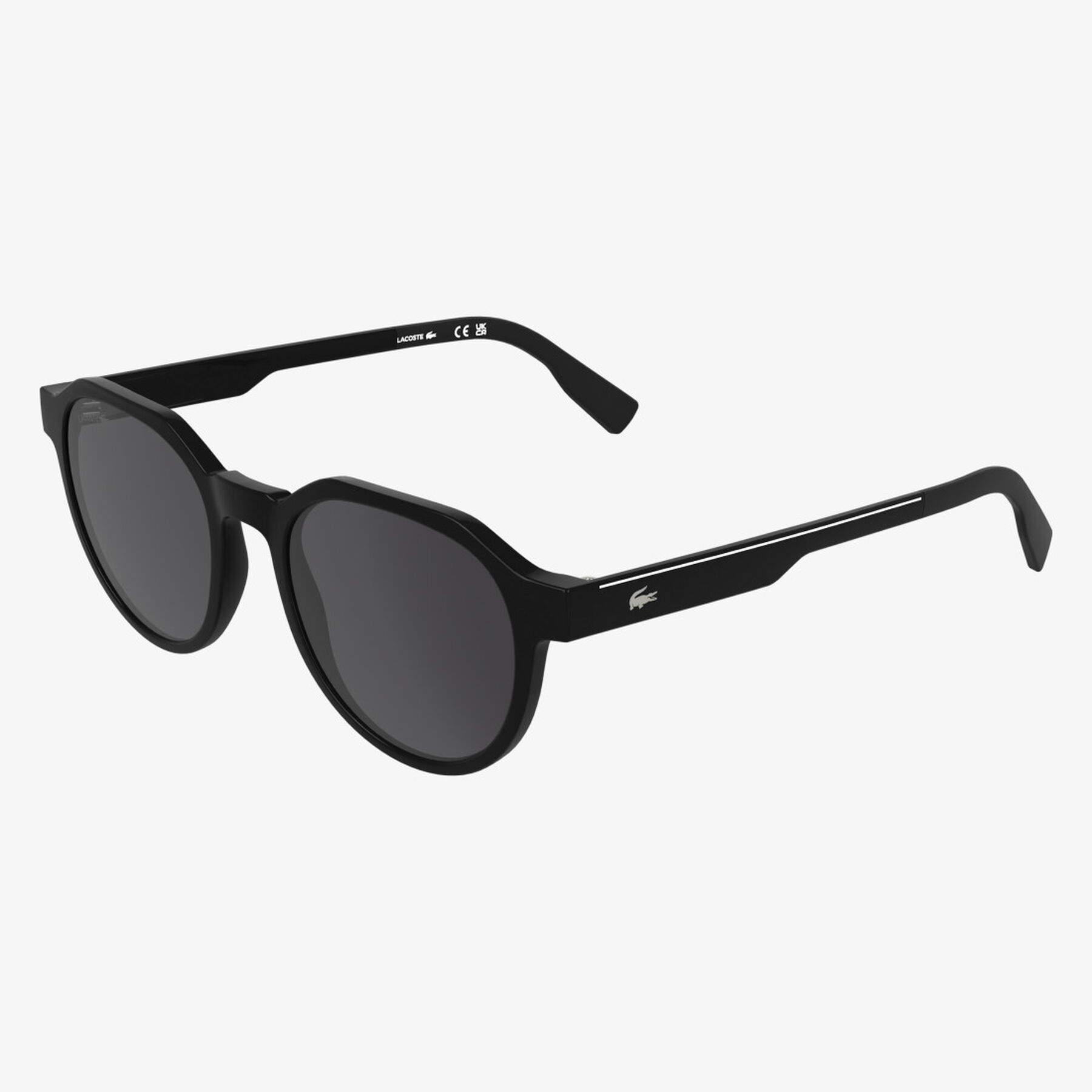 lacoste stripes   piping round glasses