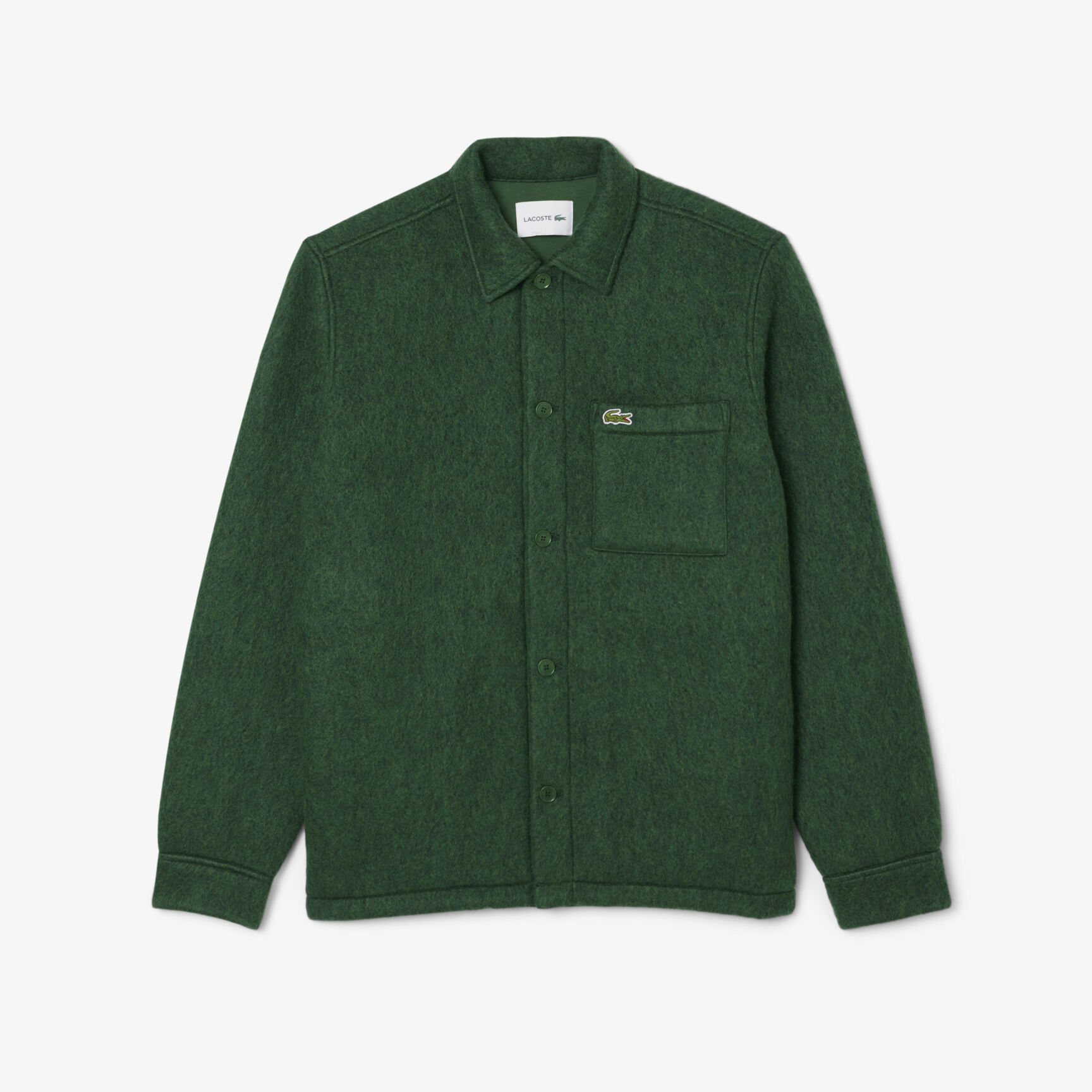 Wool Blend Felt Overshirt