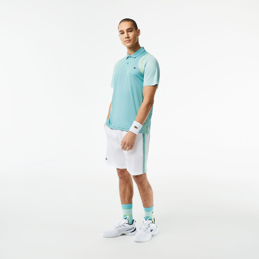 Men's Lacoste Tennis Recycled Polyester Polo Shirt Men's Lacoste Tennis Recycled Polyester Polo Shirt