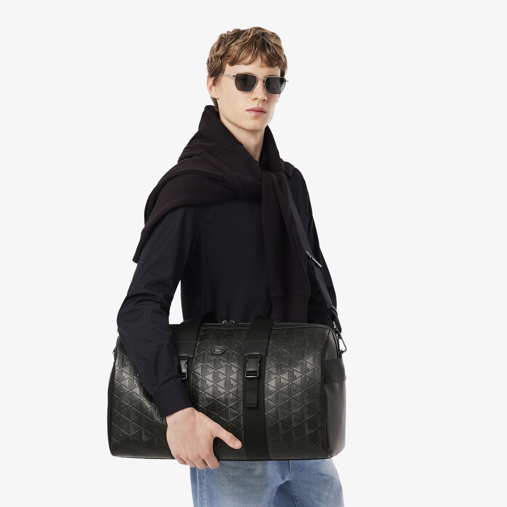 Large Nomogramme Leather Weekend Bag