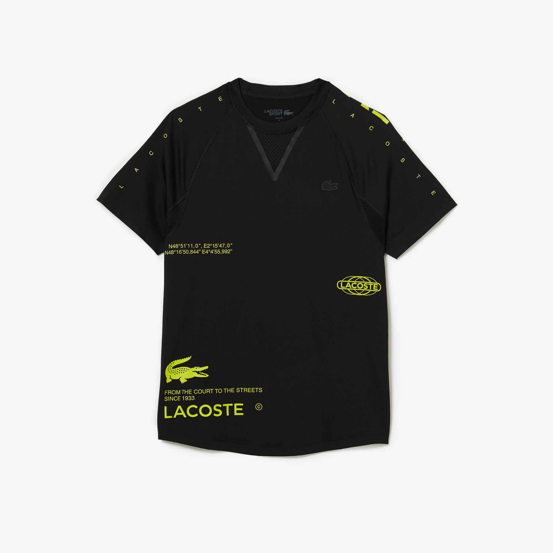 Men's Lacoste SPORT Stretch Jersey T-Shirt men s lacoste sport stretch jersey t shirt