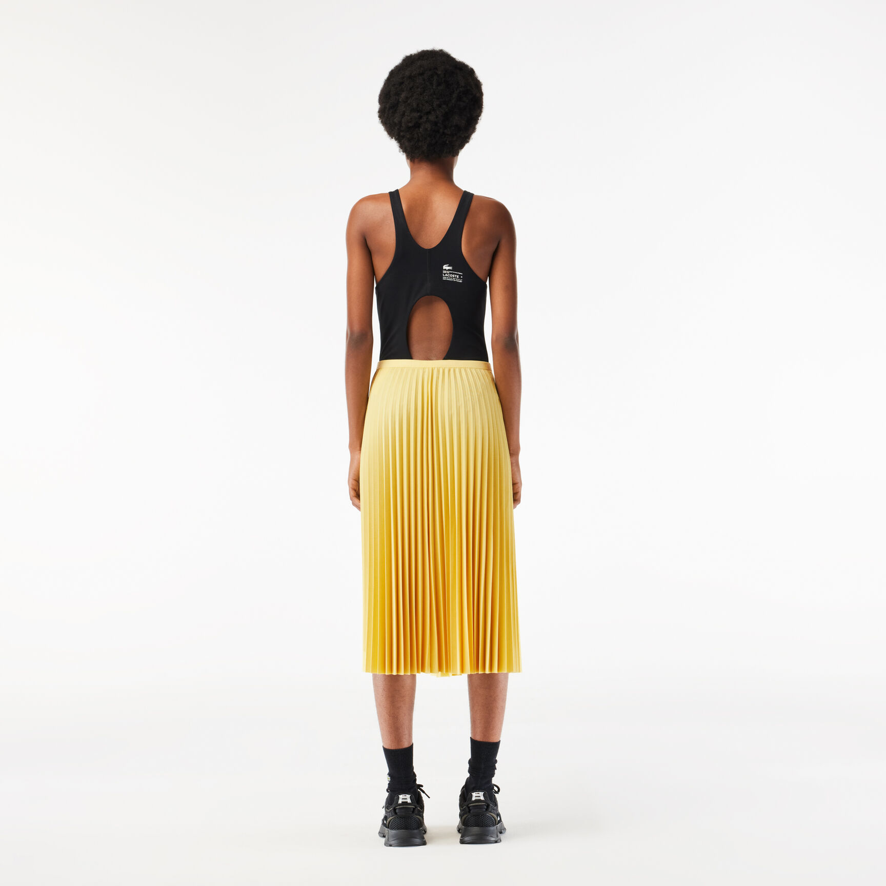 تنورة نسائية بطيات بخصر مطاطي