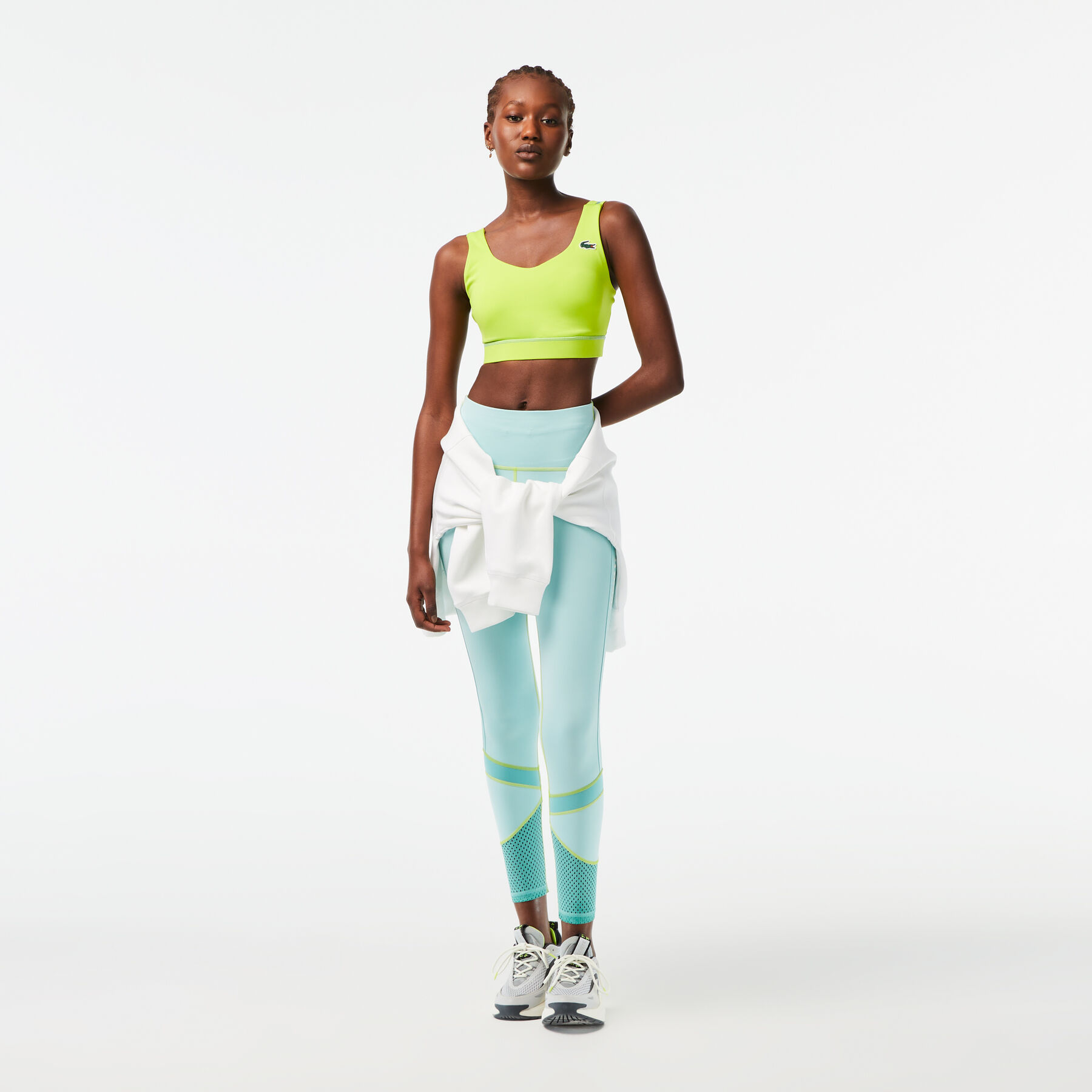 حمالة صدر رياضية بوليستر معاد تدويره سريع الجفاف للنساء مجموعة Lacoste Sport لاكوست حمالة صدر رياضية بوليستر معاد تدويره سريع الجفاف للنساء مجموعة lacoste sport