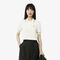 lacoste cropped 3d seamless stretch cotton polo shirt