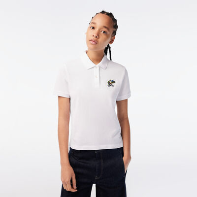 Women’s Lacoste X Netflix Crocodile Show Print Polo Shirt