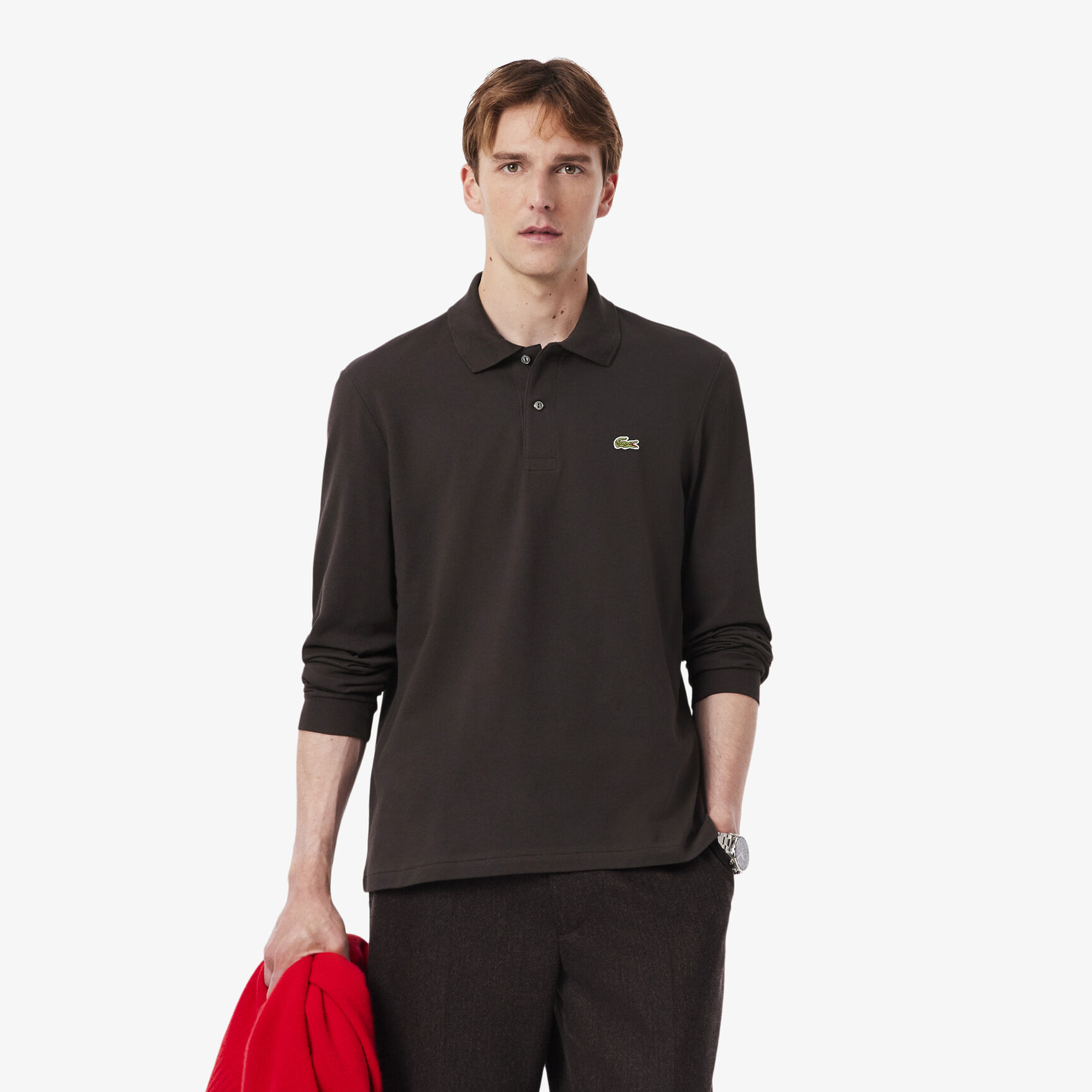 Classic Fit Long Sleeved L.12.12 Polo Shirt Classic Fit Long Sleeved L.12.12 Polo Shirt