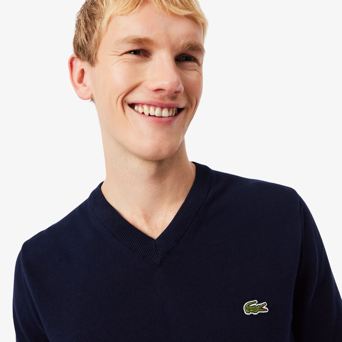 Monochrome Cotton V-neck Sweater Monochrome Cotton V-neck Sweater