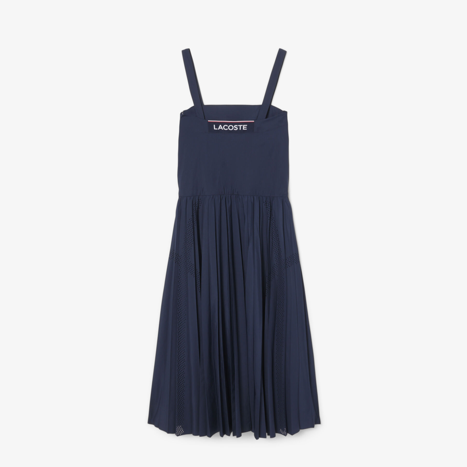 Long Pleated Strap Dress lacoste long pleated strap dress