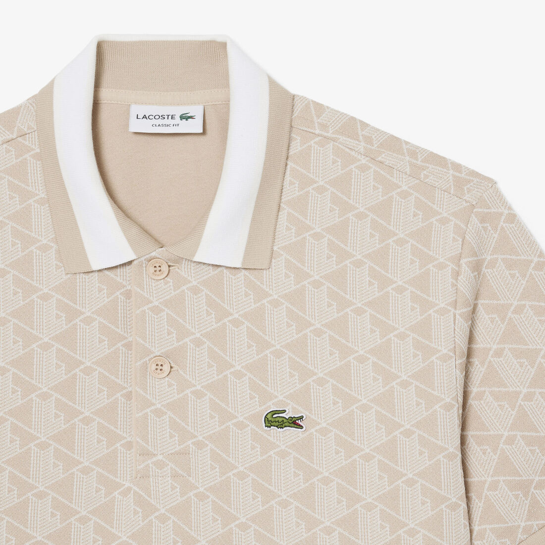 Classic Fit Monogram Jacquard Polo Shirt Classic Fit Monogram Jacquard Polo Shirt