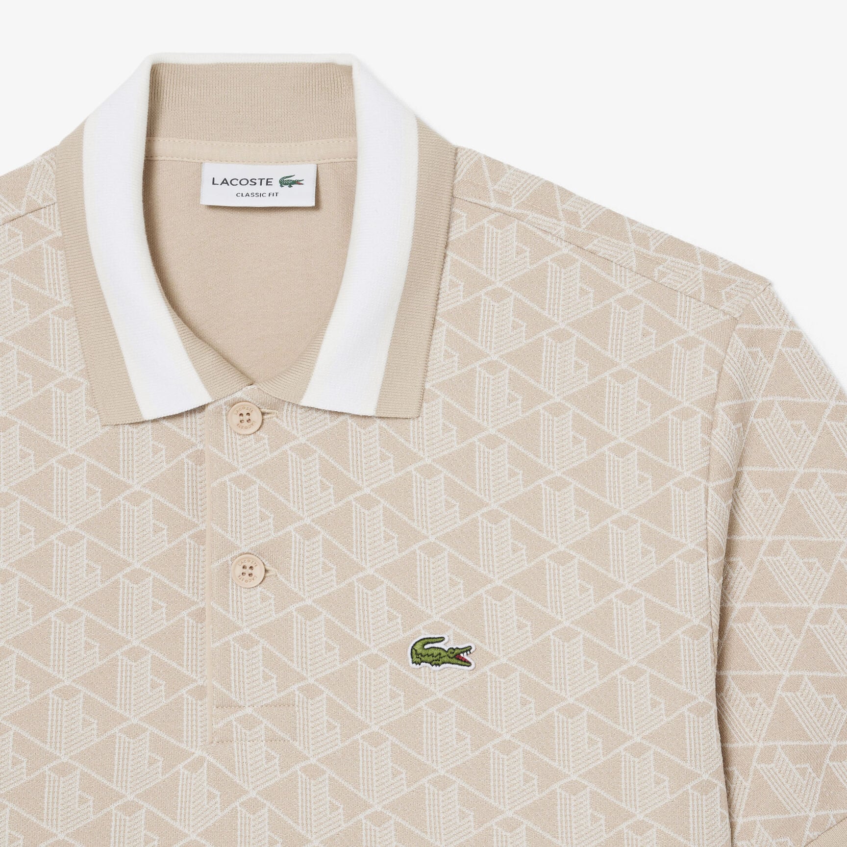 Classic Fit Monogram Jacquard Polo Shirt Classic Fit Monogram Jacquard Polo Shirt