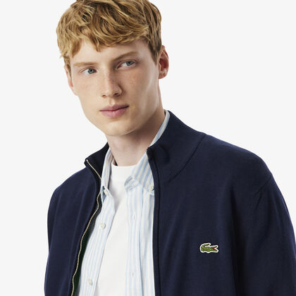 سترة قطنية بسحاب وياقة عالية