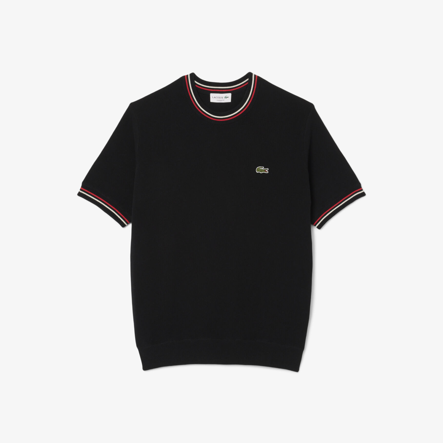 Classic Fit Stripe Detail Knit T-Shirt