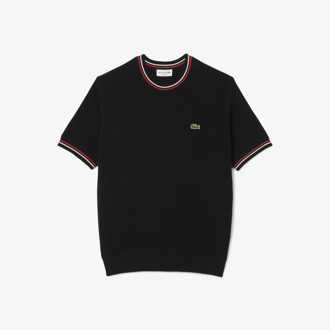 Classic Fit Stripe Detail Knit T-Shirt Classic Fit Stripe Detail Knit T-Shirt