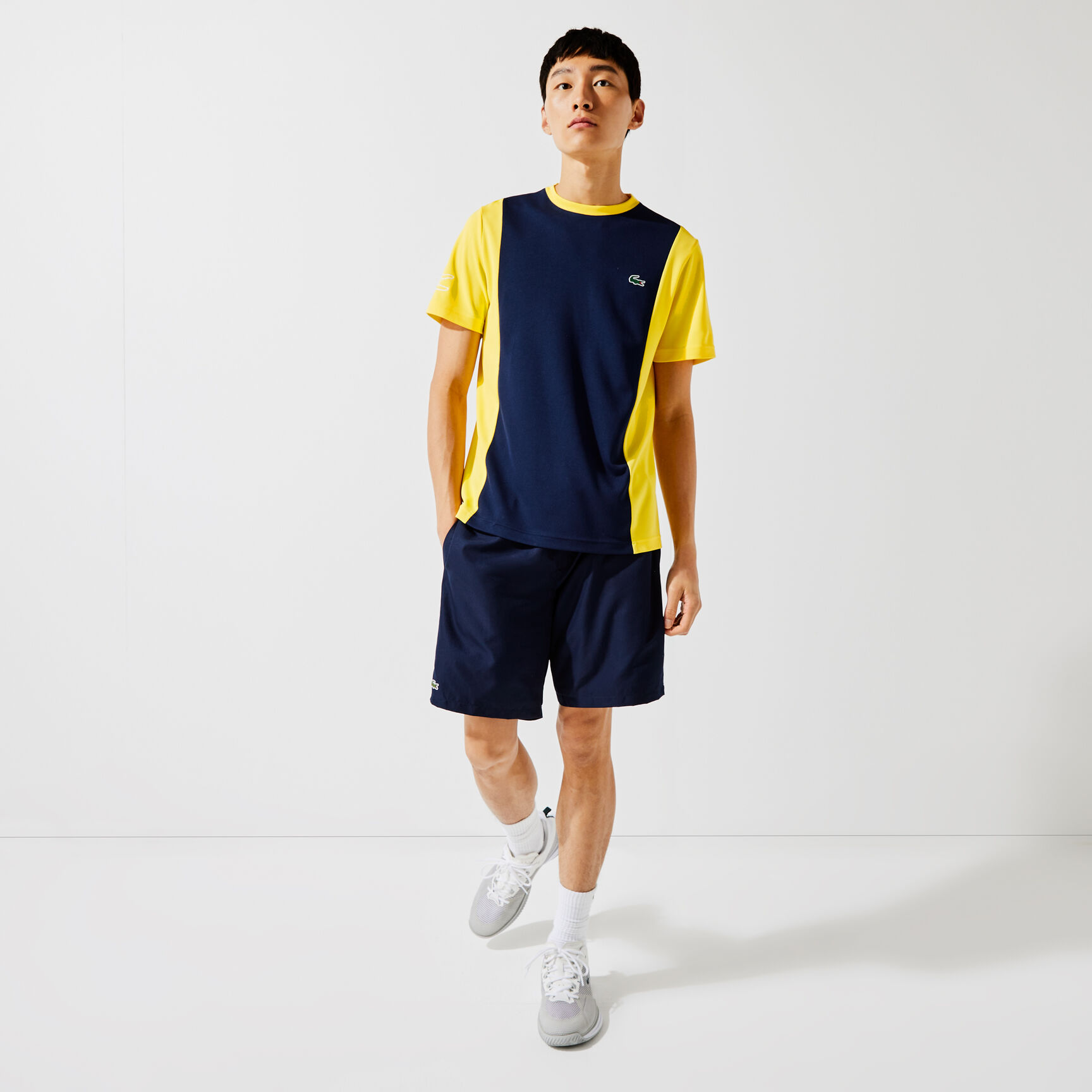 Men’s Lacoste SPORT Breathable Resistant Bicolor T-shirt Men’s Lacoste SPORT Breathable Resistant Bicolor T-shirt