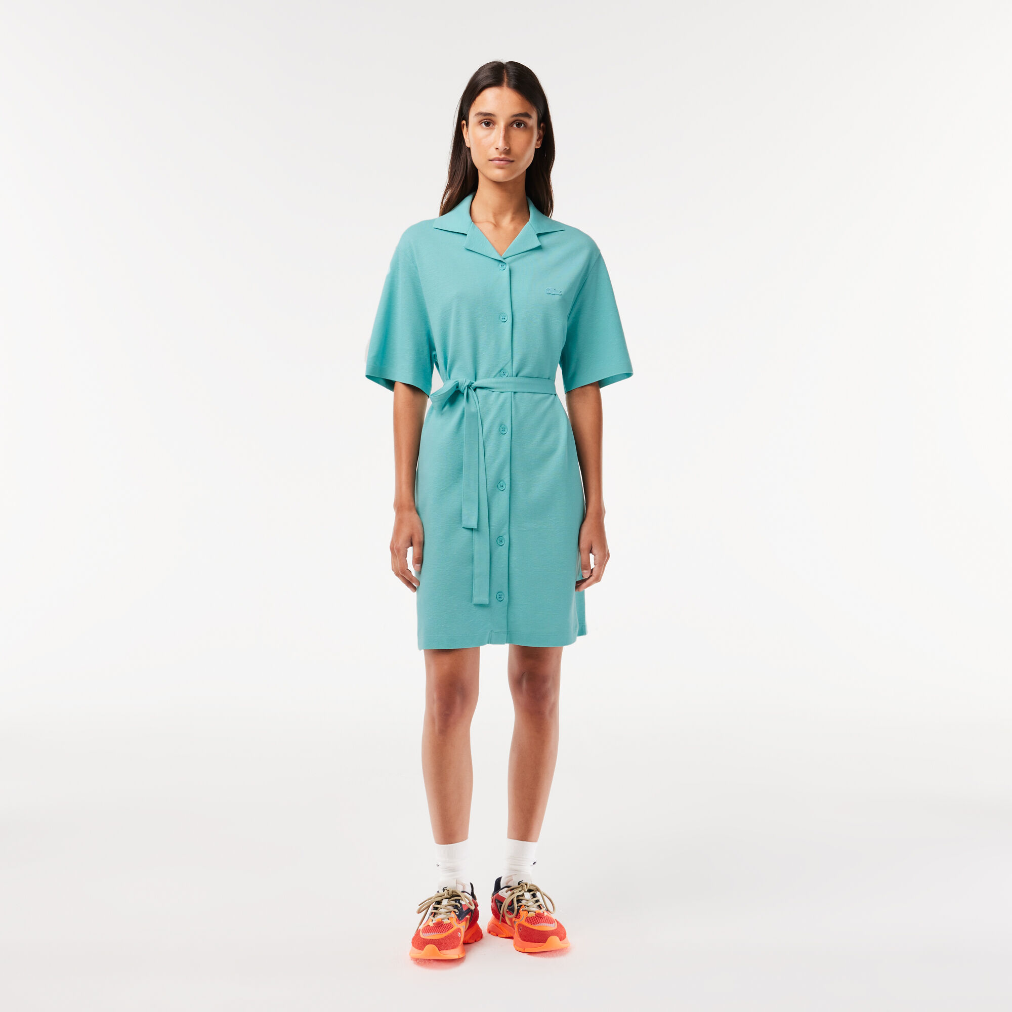 Lacoste belted dress hot sale