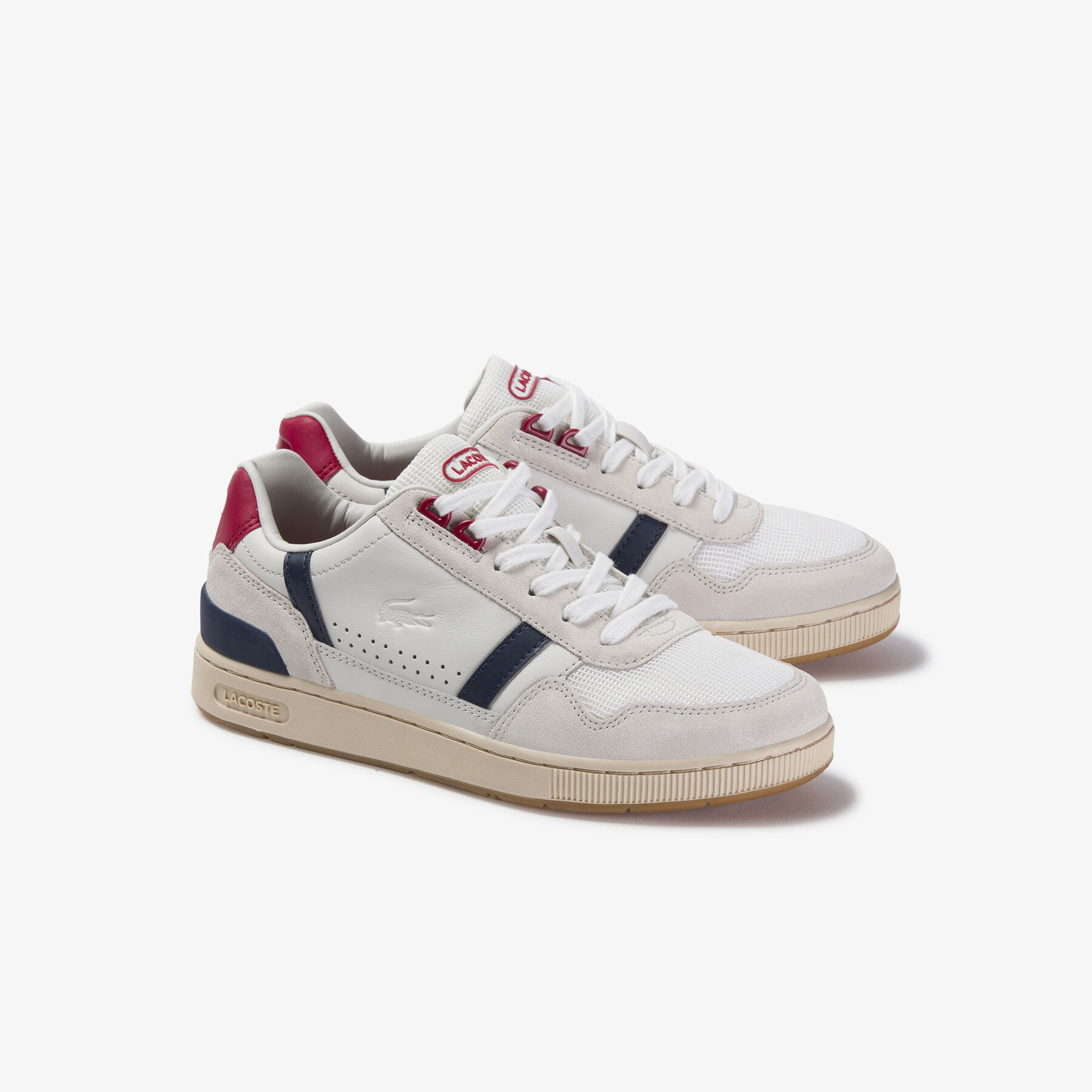 Women's T-Clip Leather Trainers lacoste women s t clip leather trainers