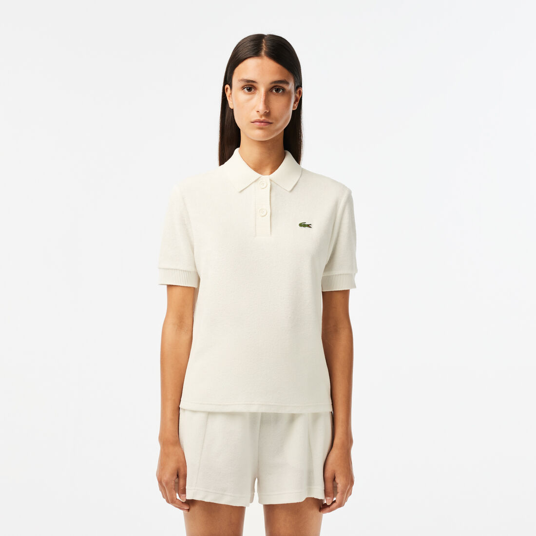 Women's Lacoste Organic Cotton Terry Polo Shirt
