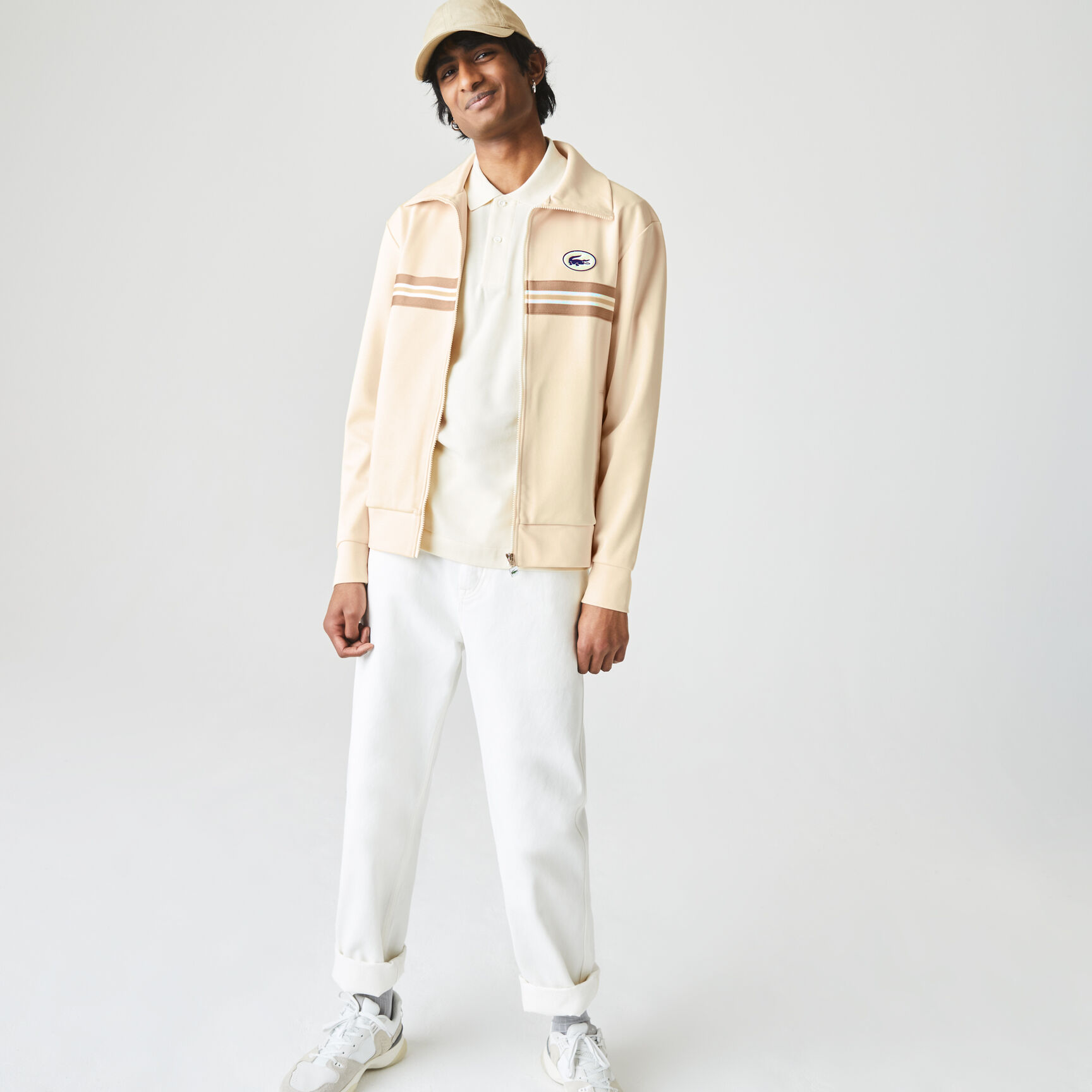 Men’s Heritage Striped Band And Badge Zip Sweatshirt Men’s Heritage Striped Band And Badge Zip Sweatshirt