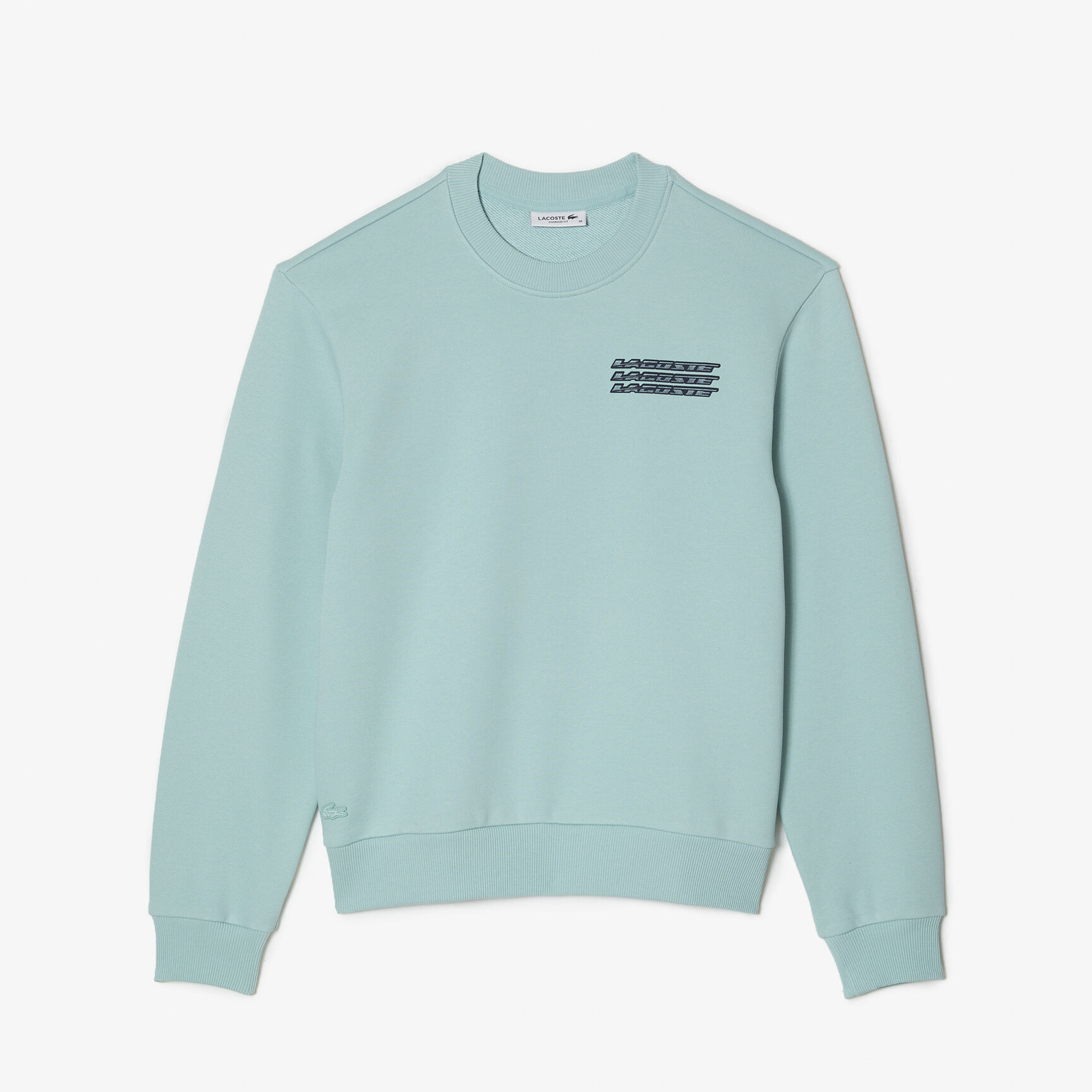Women’s Lacoste Unbrushed Fleece Printed Sweatshirt Women’s Lacoste Unbrushed Fleece Printed Sweatshirt