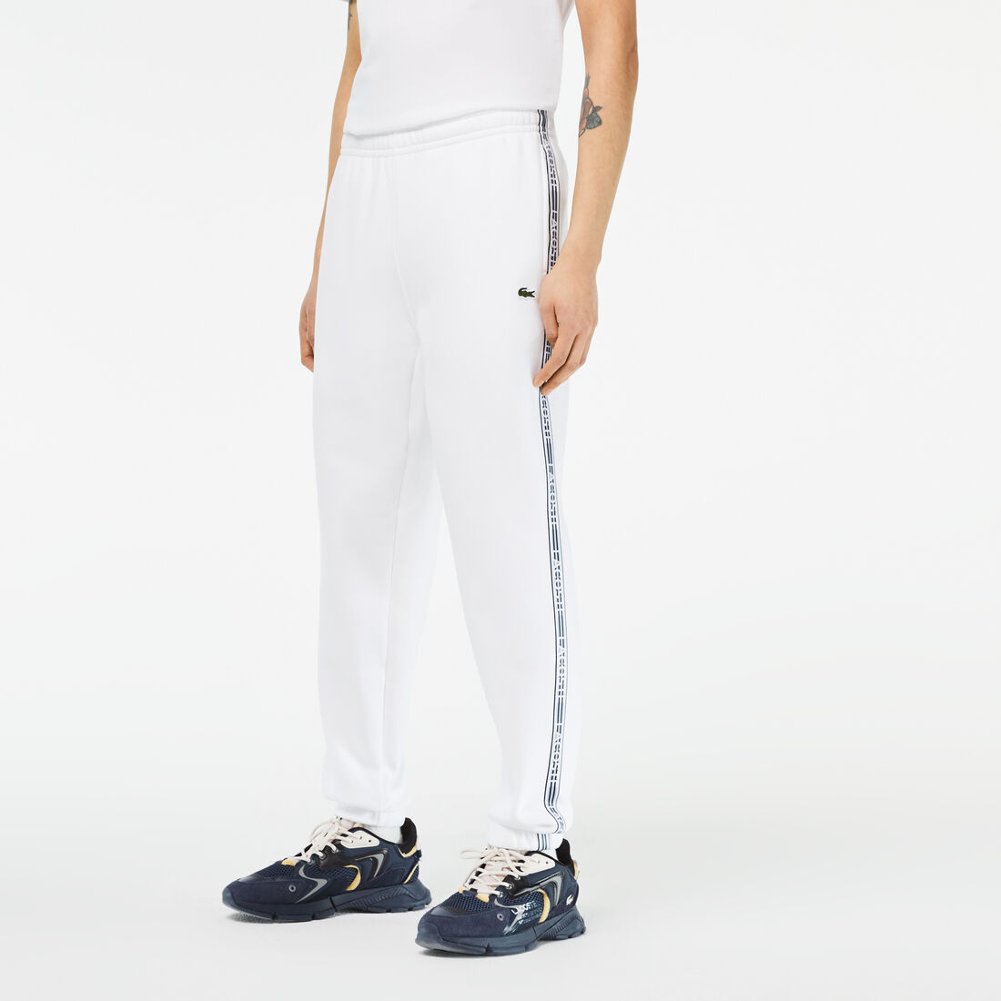 Men's Lacoste Logo Stripe Track Pants Men's Lacoste Logo Stripe Track Pants