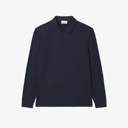 lacoste regular fit long sleeved commuter polo shirt