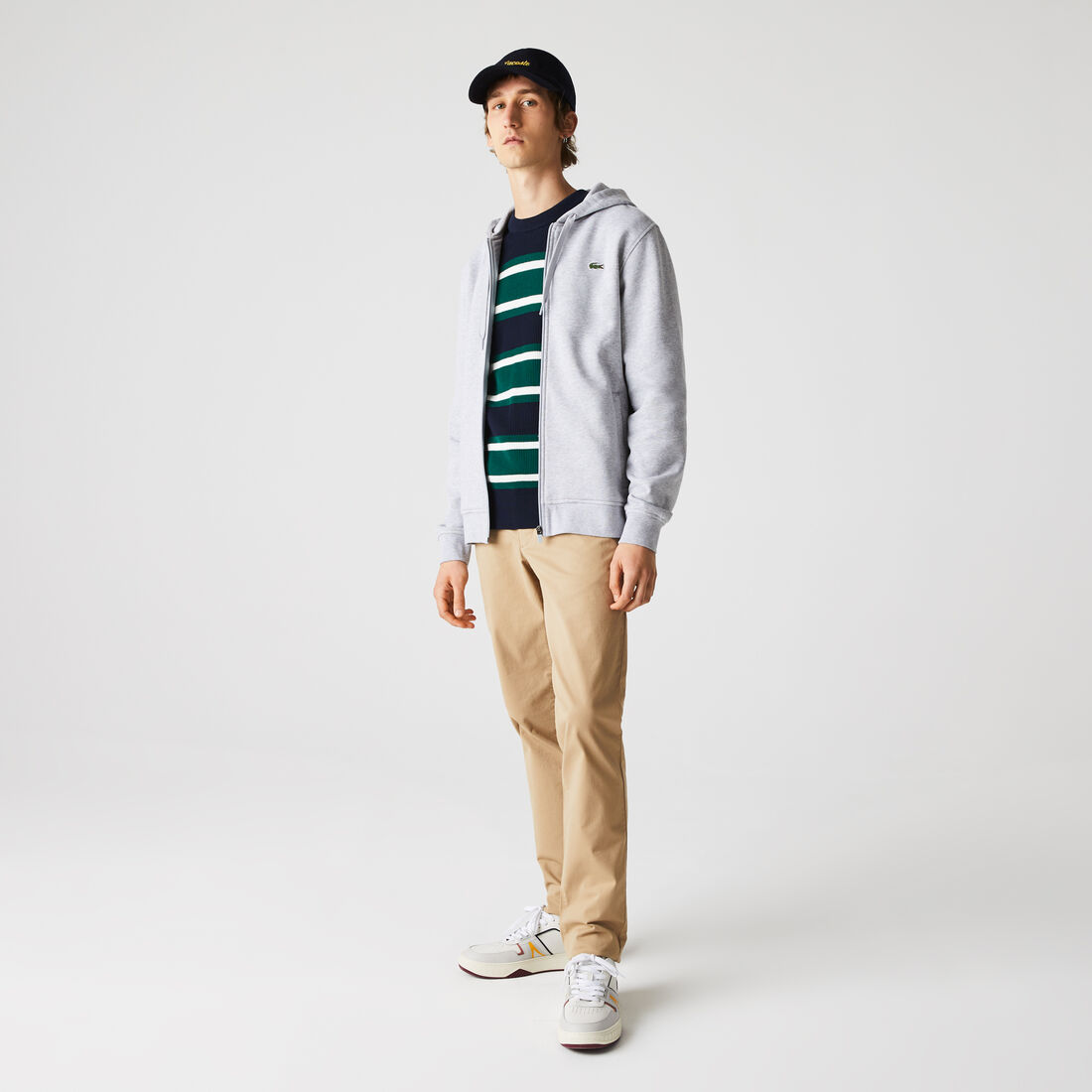 هودي خفيف من خامتين للرجال مجموعة Lacoste SPORT