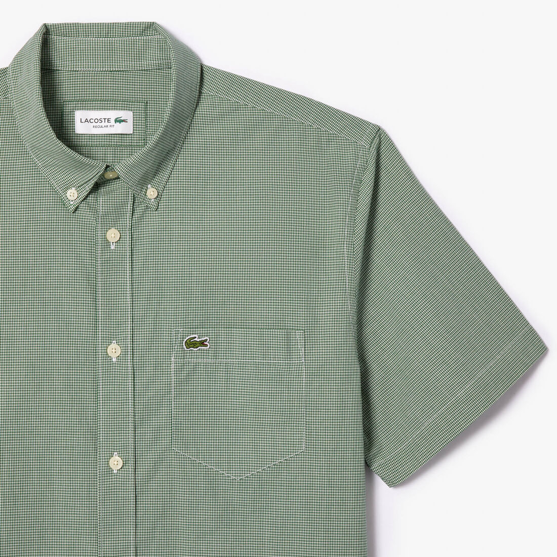 قميص قطن لون سادة بقصة عادية للرجال قميص قطن لون سادة بقصة عادية للرجال