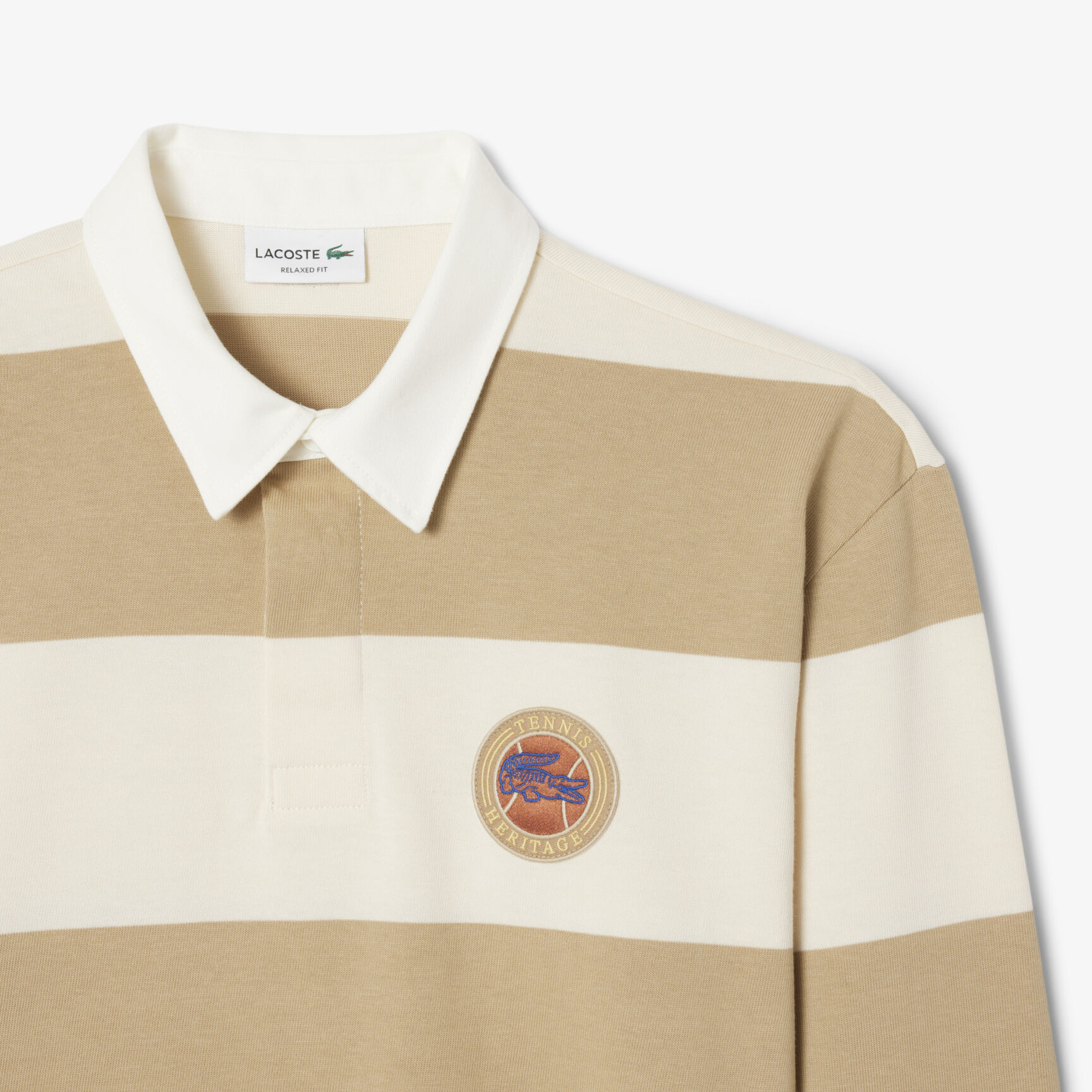 Relaxed Fit Striped Rugby Polo Shirt Relaxed Fit Striped Rugby Polo Shirt