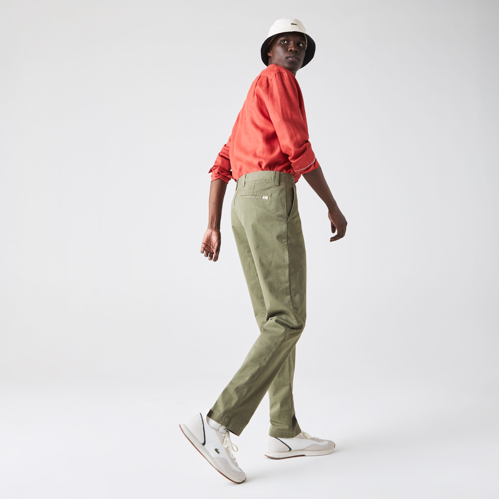 بنطال التشينو من الجبردين المرن بقصة ضيقة للرجال