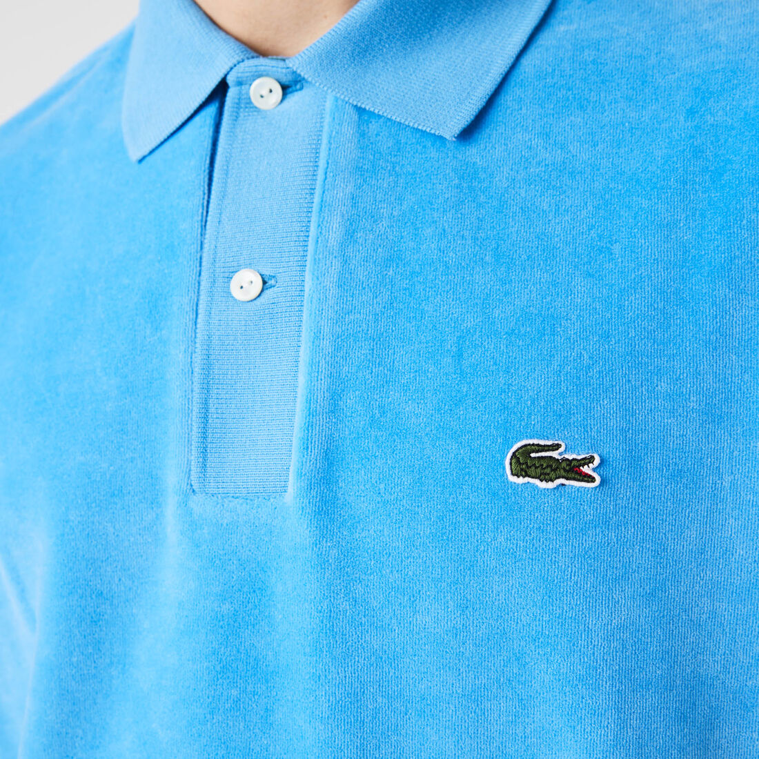 Men's Lacoste Classic Fit Cotton Velvet Polo Men's Lacoste Classic Fit Cotton Velvet Polo