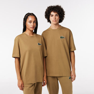 Unisex Loose Fit Large Crocodile Organic Cotton T-shirt