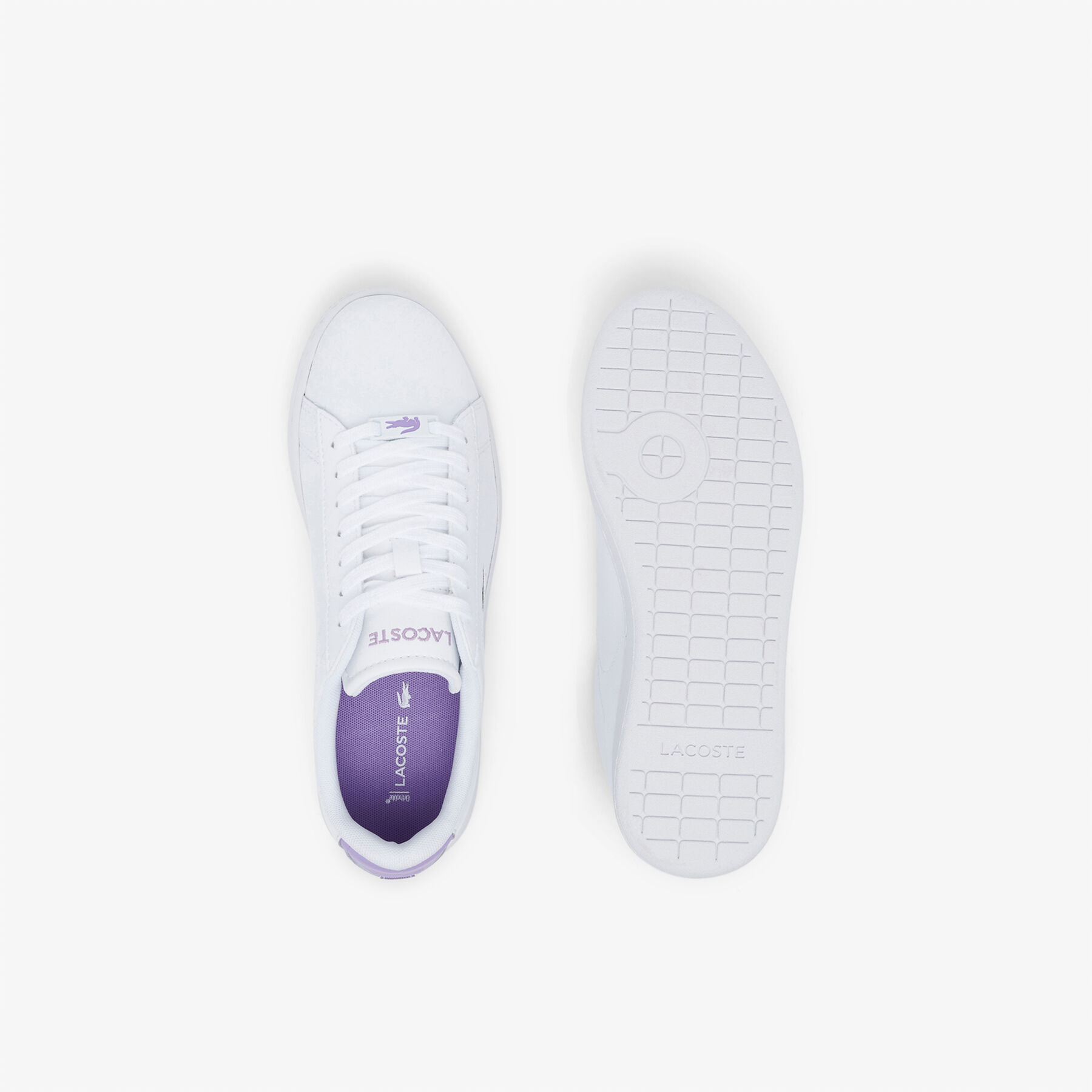 women s lacoste carnaby leather popped heel sneakers