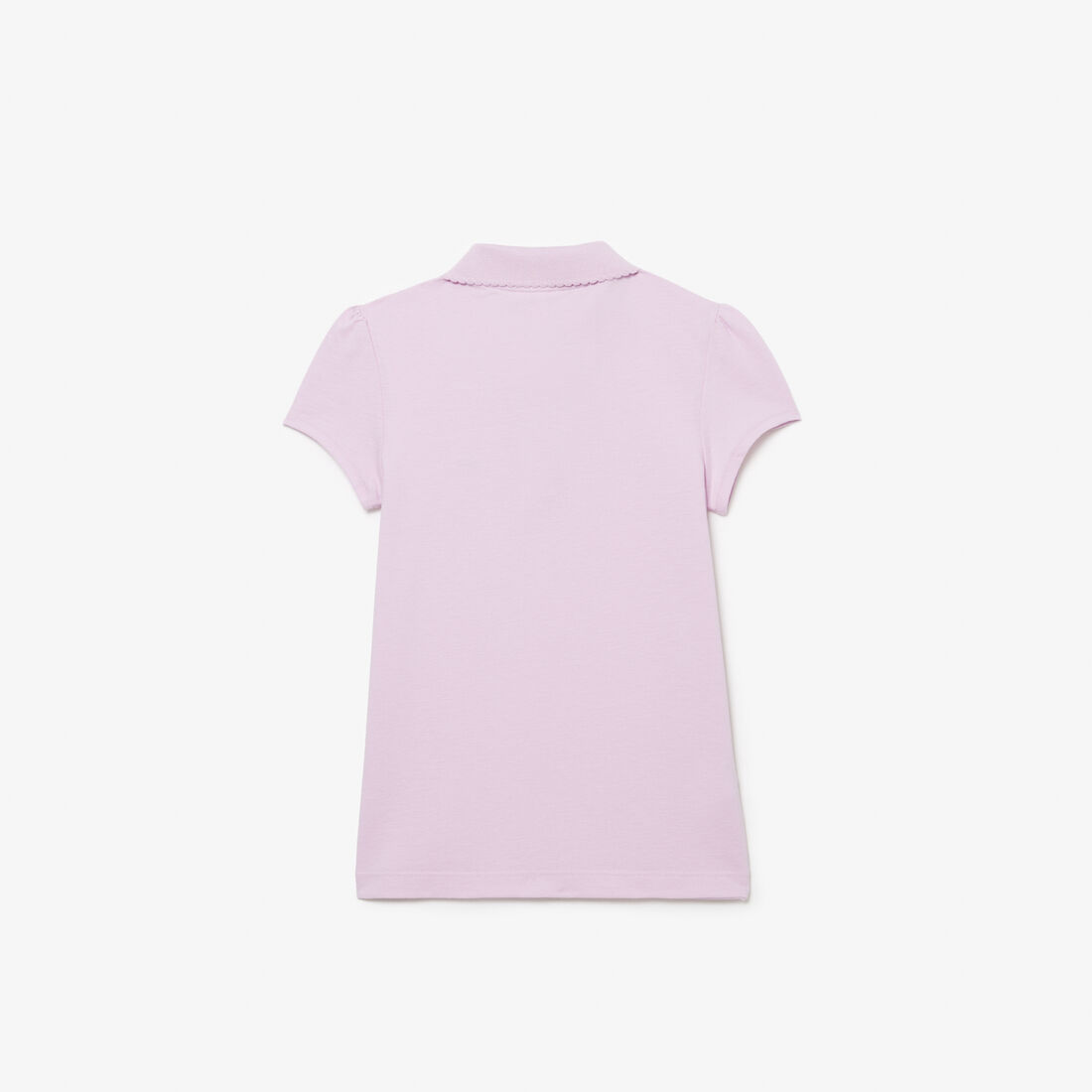 Scalloped Collar Mini Pique Polo Shirt Scalloped Collar Mini Pique Polo Shirt