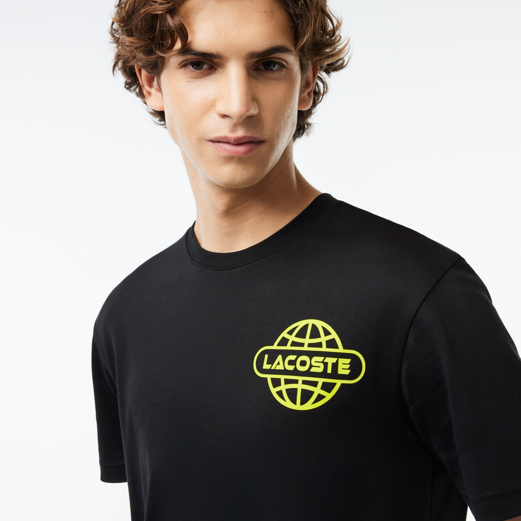 تي شيرت جيرسيه قطن بيما بفتحة رقبة مستديرة للرجال تي شيرت جيرسيه قطن بيما بفتحة رقبة مستديرة للرجال