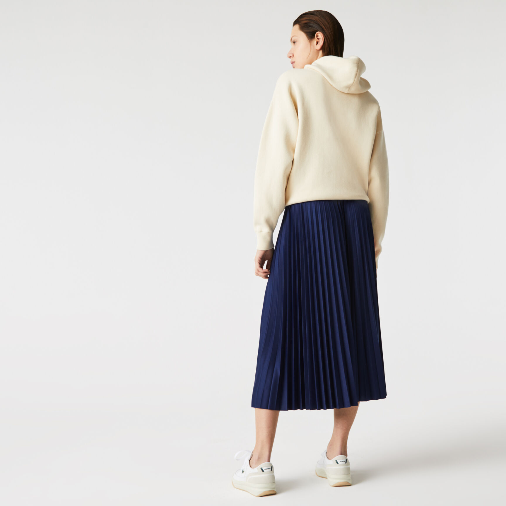 Women&rsquo;s Mid-Length Colourblock Pleated Skirt