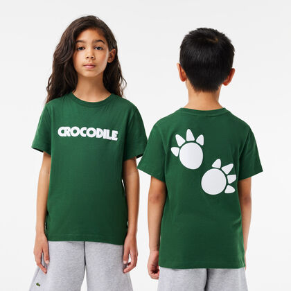 Croc Print Cotton T-shirt