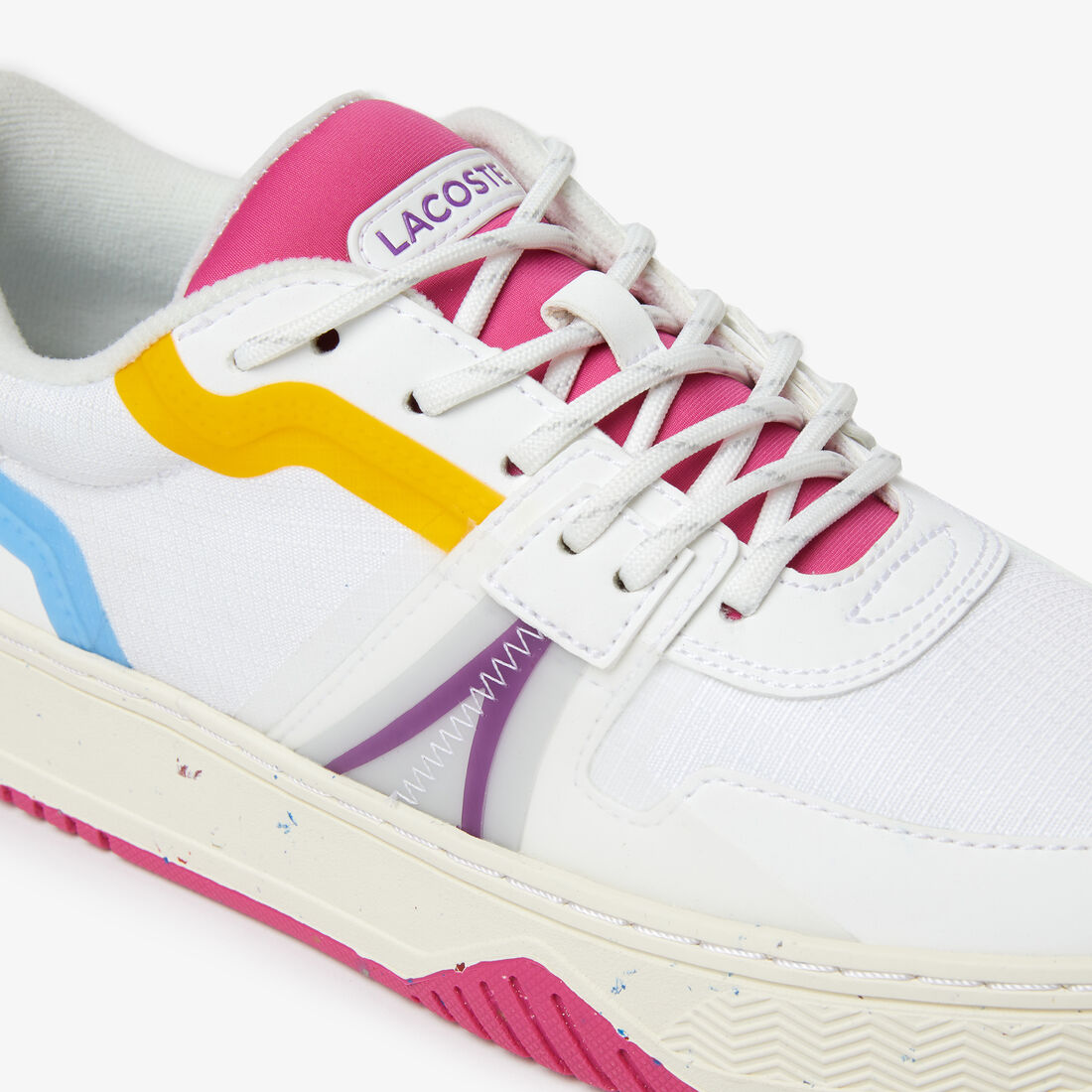 سنيكرز لاكوست L001 قماش وخامات صناعية صديقة للبيئة للنساء سنيكرز لاكوست L001 قماش وخامات صناعية صديقة للبيئة للنساء