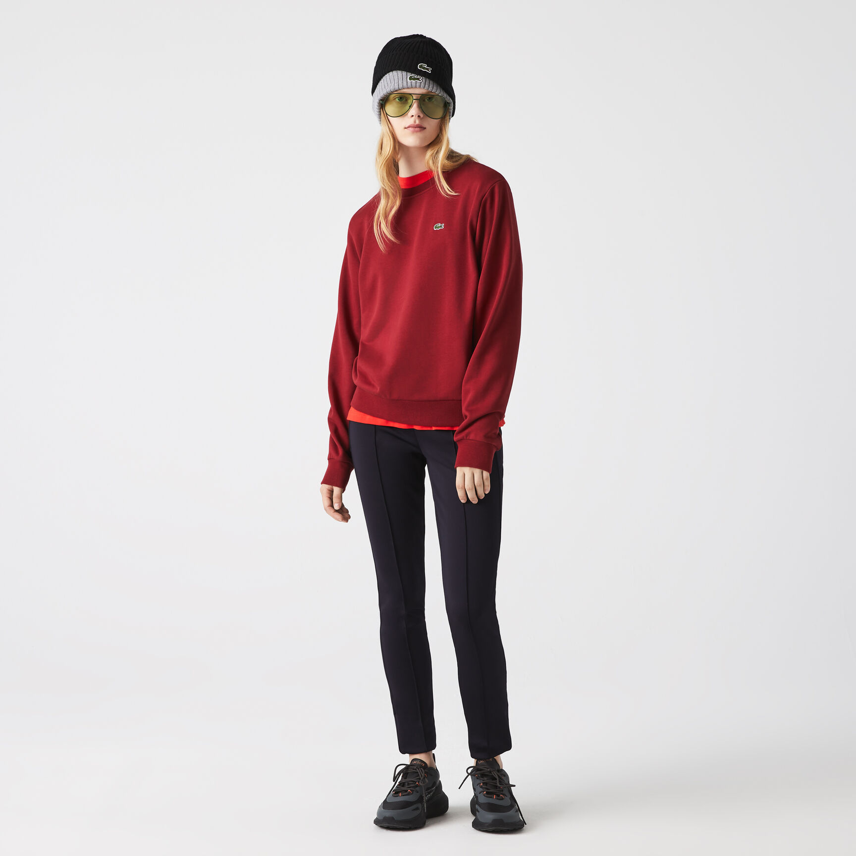 Women's Lacoste Unbrushed Fleece Jogger Sweatshirt