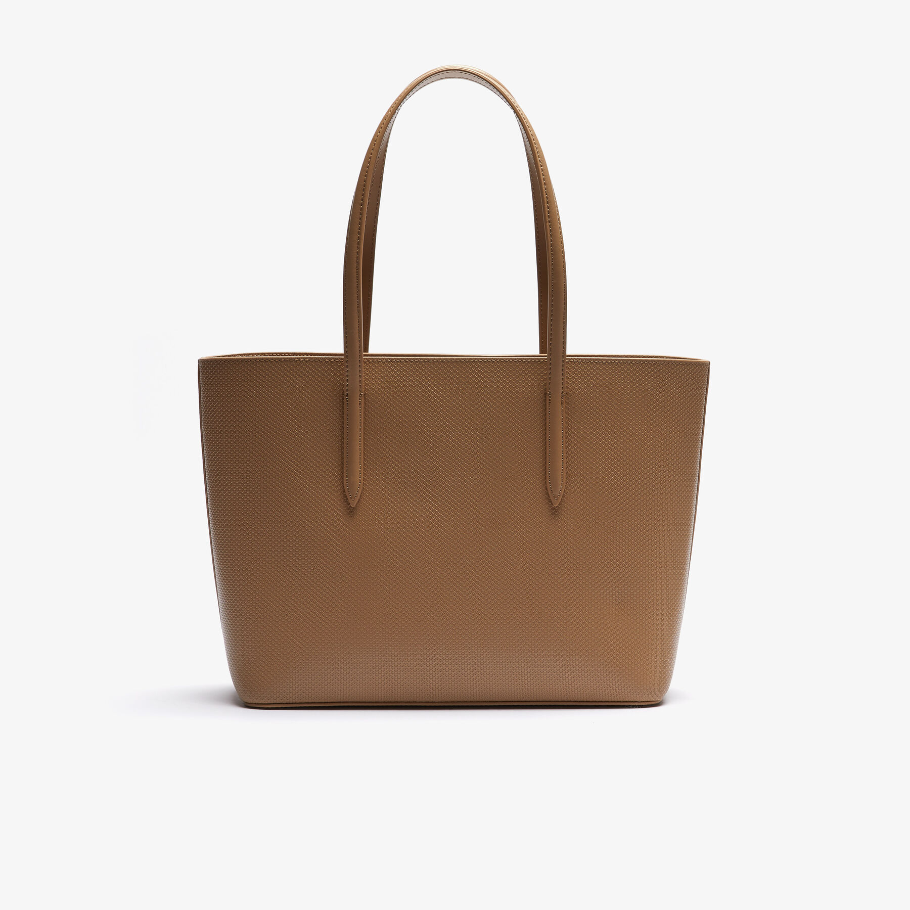 lacoste women s chantaco piqu  leather tote bag