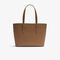 lacoste women s chantaco piqu  leather tote bag