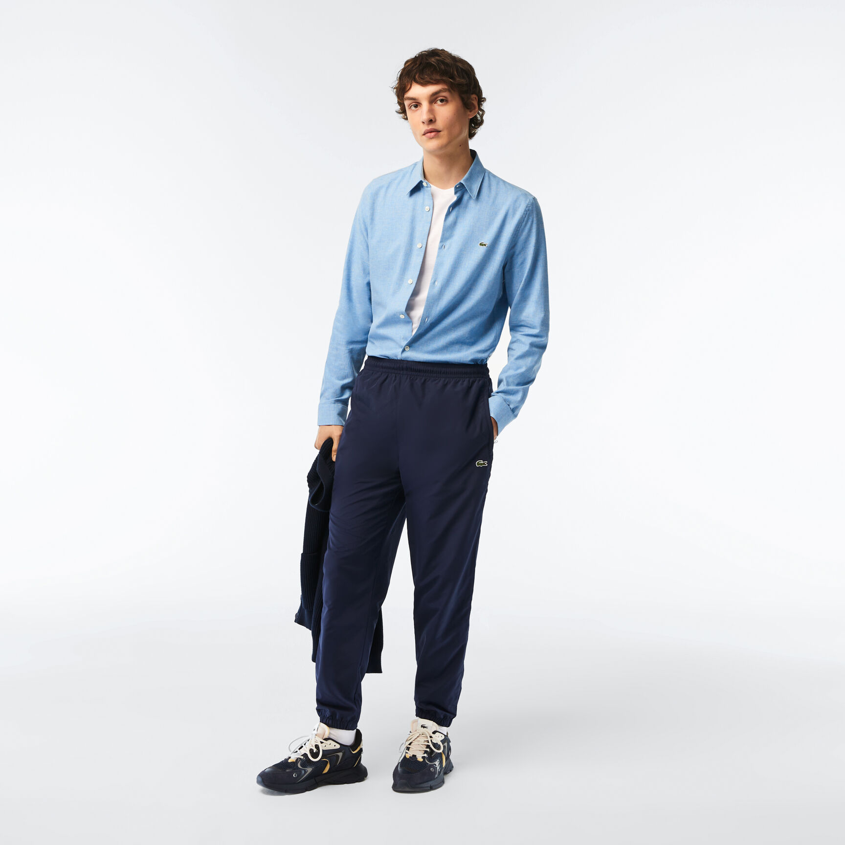 Men's Slim fit Cotton Chambray Shirt Men's Slim fit Cotton Chambray Shirt