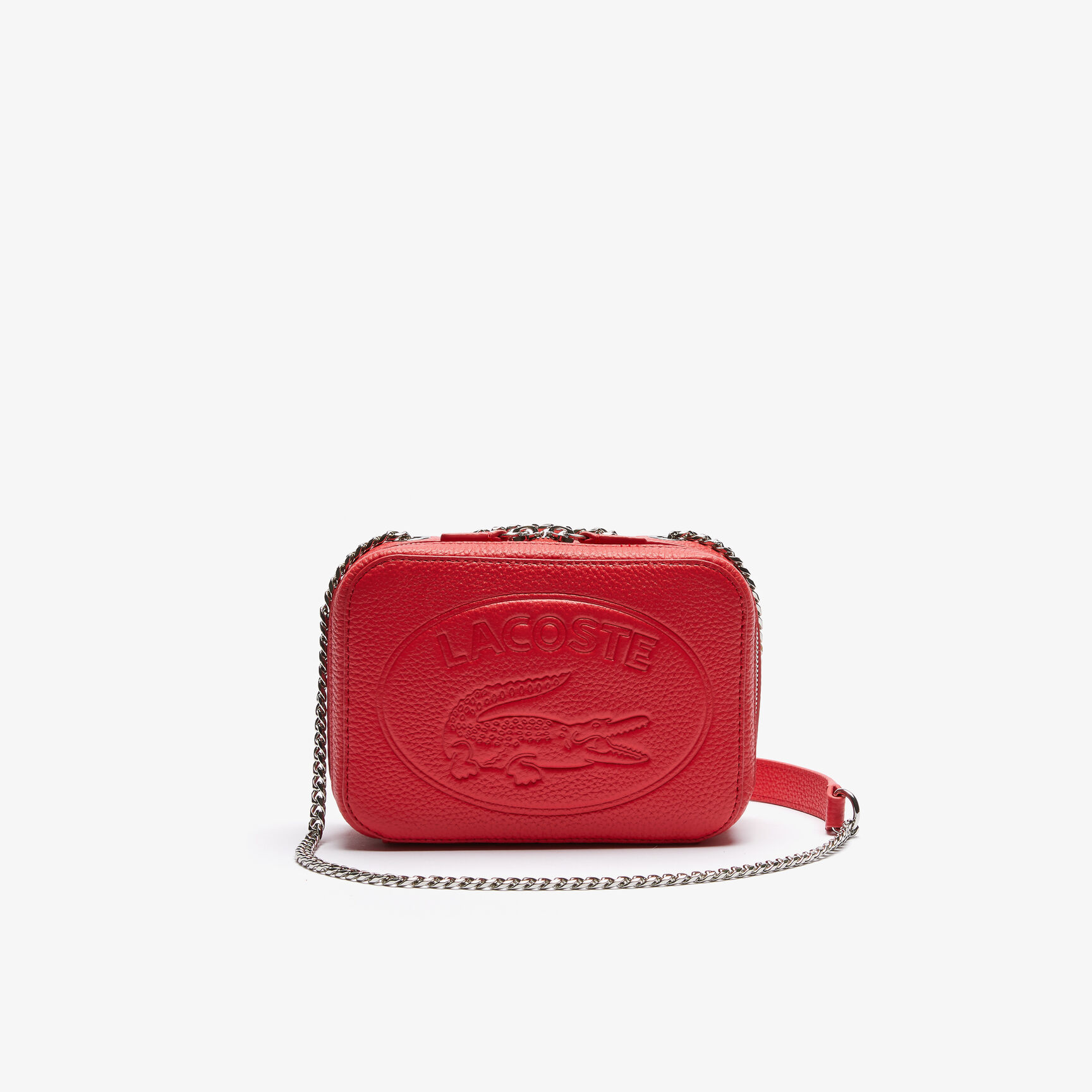 Women&rsquo;s Croco Crew Grained Leather Zip Shoulder Bag