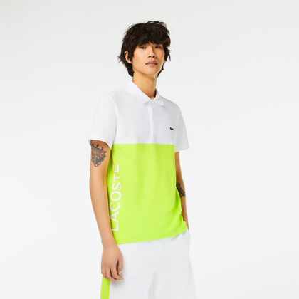 Men's Lacoste Cotton Pique Colourblock Polo Shirt